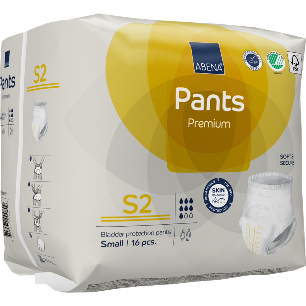 Abena Pants Premium pelene-gaćice za inkontinenciju S2  16kom  60-90cm slika 5