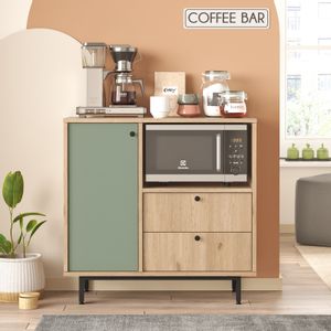 RE1-SY OakGreen Multi Purpose Cabinet