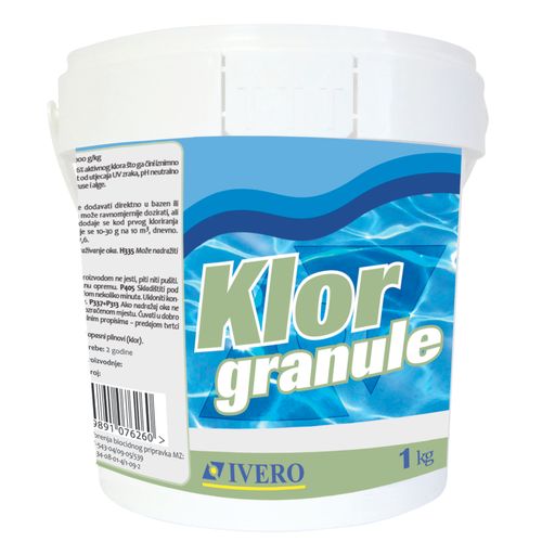 Ivero klor granule 1kg slika 1