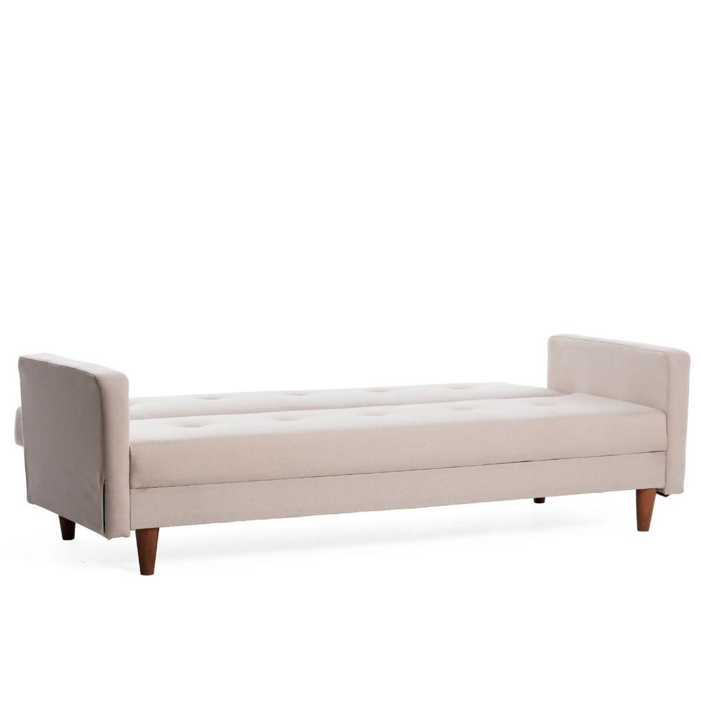 Hiko - Krem Sofa na Razvlačenje za 3 Osobe slika 6