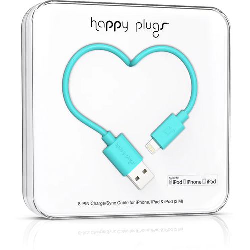 Happy Plugs, Lightning kabel 2.0m, Tirkizni slika 1