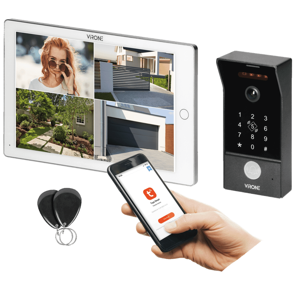 Virone Video interfon 10", WiFi, RFID, Mailo - VDP-70/W slika 1