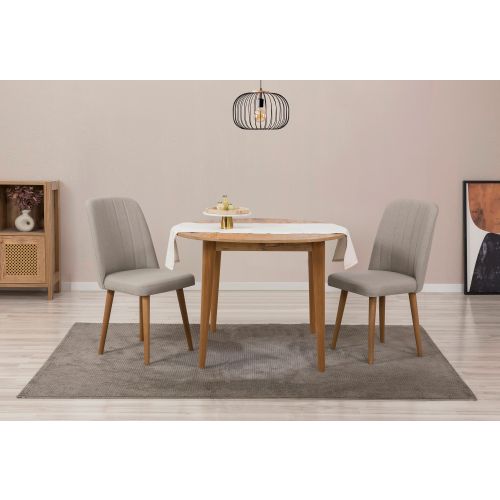 Vina 1005 - Atlantic Pine, Cream Atlantic Pine
Cream Extendable Dining Table & Chairs Set (3 Pieces) slika 1