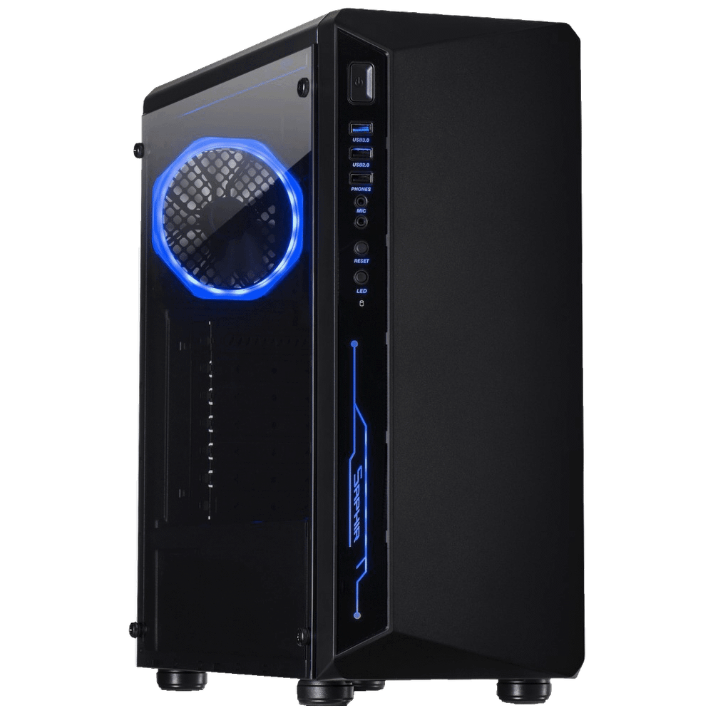 Inter-Tech Kućište za PC, Midi Tower, bez napojne jedinice - C-3 Saphir , w/o PSU slika 1
