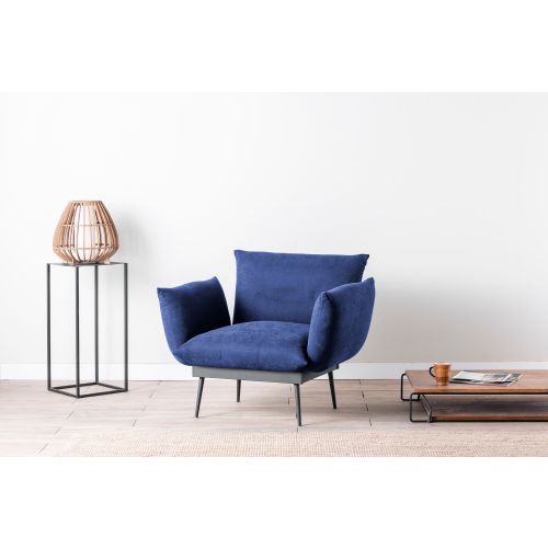 Atelier Del Sofa Fotelja, Mornarsko plava, Jax Solo - Navy Blue GR125 slika 1