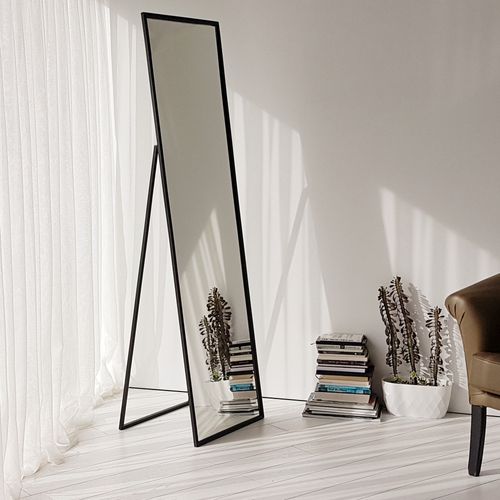 Cool Ayna / Metal Çerçeve / 170x50cm Black Cheval Mirror slika 5