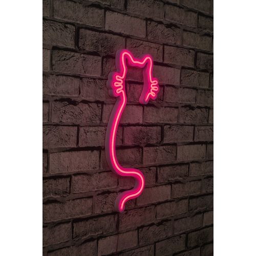 Wallity Ukrasna plastična LED rasvjeta, Cat - Pink slika 10