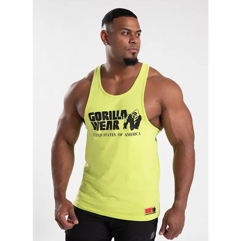 Gorilla Wear CLASSIC Majica bez rukava, Limeta žuta slika 1