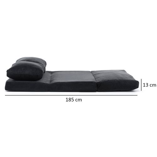 Taida - Black Black 2-Seat Sofa-Bed slika 12
