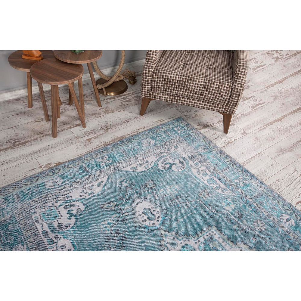 Šareni Hodnički Tepih Blues Chenille - Zelena AL 158 (75 x 150 cm) slika 1
