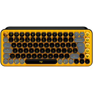 LOGITECH POP Keys Wireless Mechanical Keyboard With Emoji Keys - BLAST_YELLOW - US INT'L - BT - INTNL - BOLT