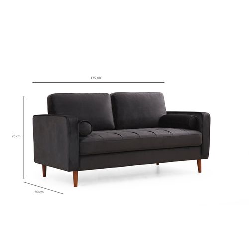 Rome - Black Black
Oak 2-Seat Sofa slika 10