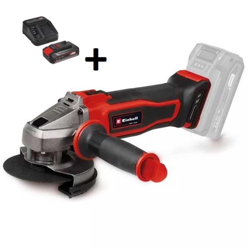 Einhell PXC aku ugaona brusilica TE-AG 18/115-2 Li - Solo + Baterija 2.5 Ah i punjač slika 1