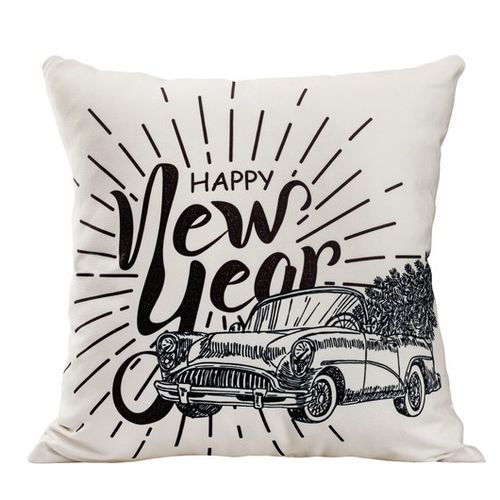 Dekorativna jastučnica Deco 45x45 - Happy New Year/White MM12 - ASD 024215 slika 1