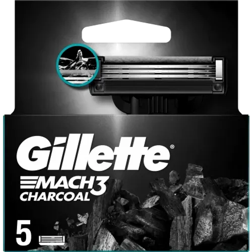 Gillette Mach3 Charcoal britvice, 5 komada slika 1