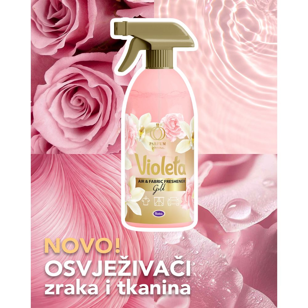 Violeta osvježivač prostora i tkanina Gold 480ml slika 2
