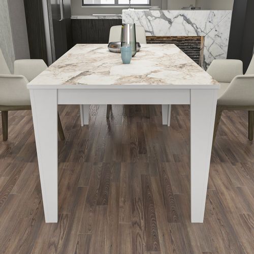 Bud - White White Dining Table slika 3