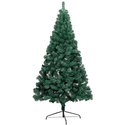 Umjetna polovica božićnog drvca sa stalkom zelena 210 cm PVC slika 23
