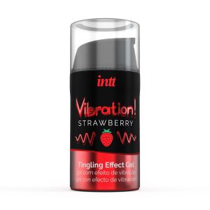 Stimulacijski gel Vibration! Strawberry, 15 ml