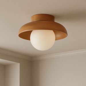 Zidna Lampa Hant-T, boje: Hrast, Bijela