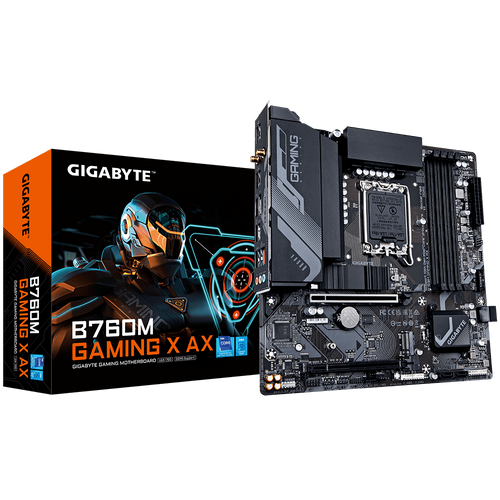 GIGABYTE B760M GAMING X AX mATX matična ploča s podrškom za DDR5 i WiFi 6E slika 1