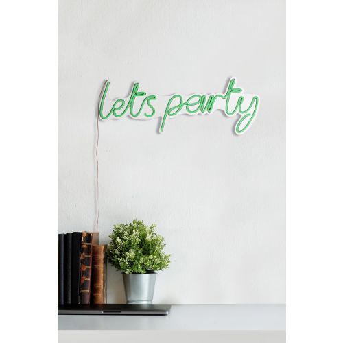 Wallity Ukrasna plastična LED rasvjeta, Lets Party - Green slika 12