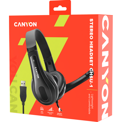 CANYON CHSU-1 basic PC headset with microphone slika 5