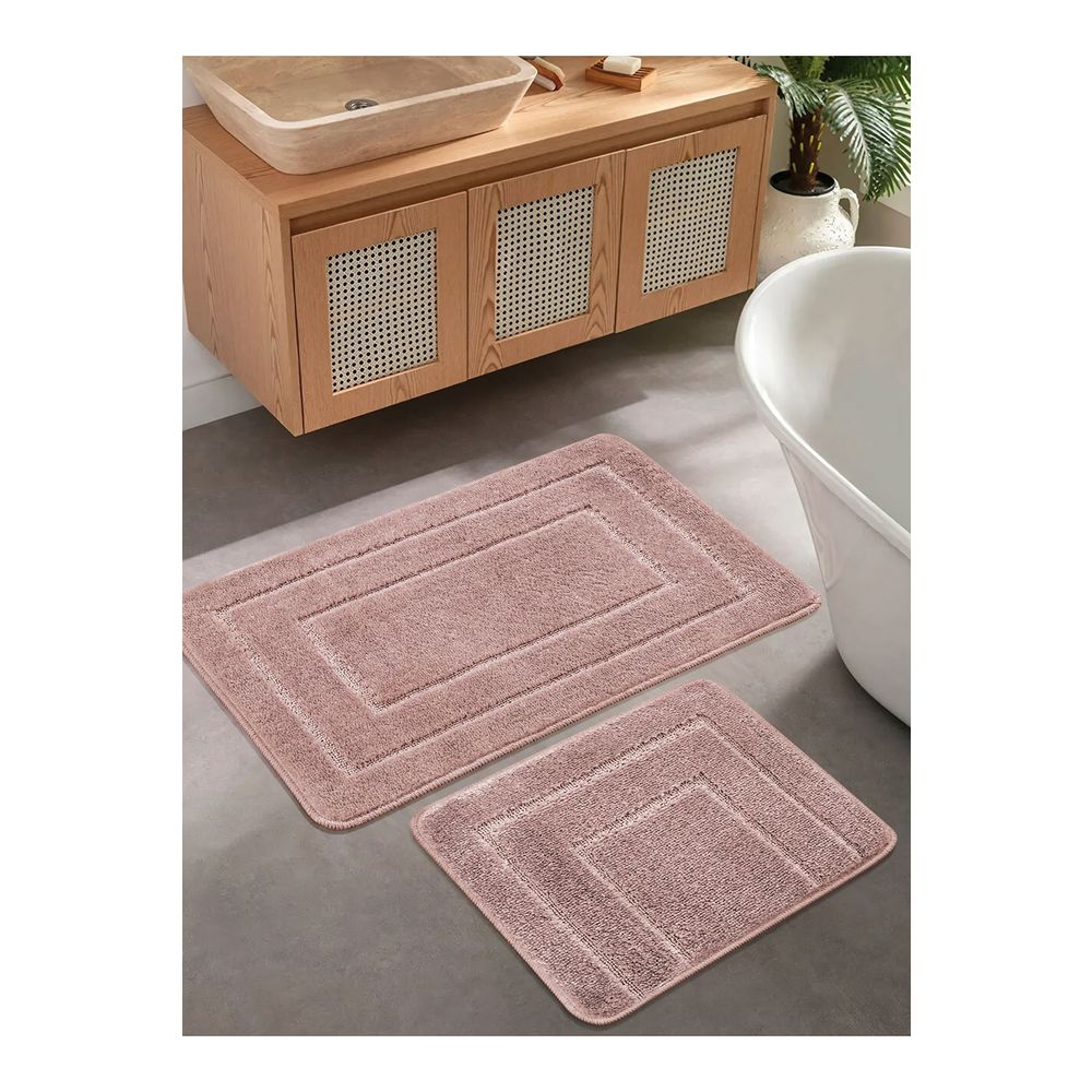 Set prostirki za kupatilo (2 komada) Cerceve, boja: mink slika 1