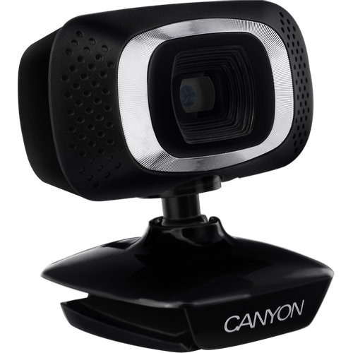 CANYON C3 720P HD webcam with USB2.0. connector, 360° rotary view scope, 1.0Mega pixels, Resolution 1280*720, viewing angle 60°, cable length 2.0m, Black, 62.2x46.5x57.8mm, 0.074kg slika 4