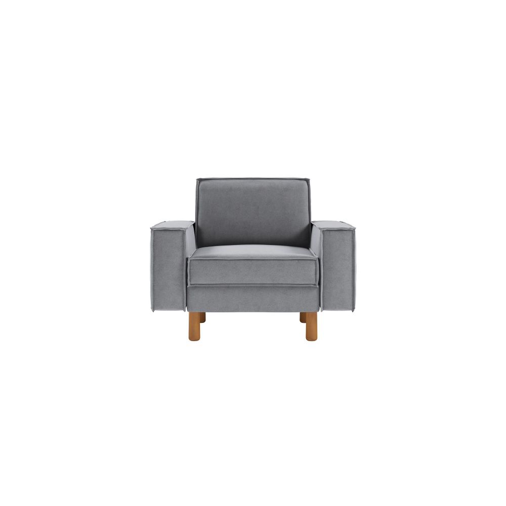 Sofa za Jednu Osobu Sparrow 1 - boje: siva magla orah slika 2