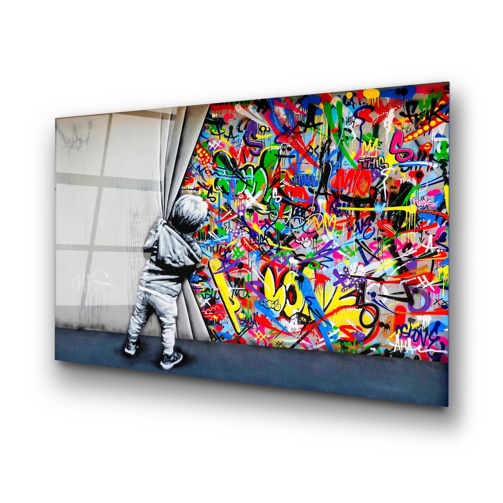 UV-782 Dekorativna Slika na Kaljenom Staklu, 70 x 100 cm, Višebojna slika 4