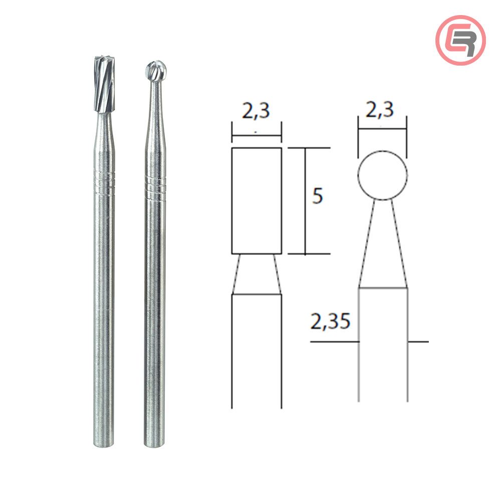 Proxxon Štift Za Glodanje Od Volfram-Karbida 2,3 mm Cilindrični + Kugla / 2 kom - 28750 slika 1