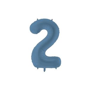 FB1T-2-074 Folijski balon Mat 2 86cm, Plavi