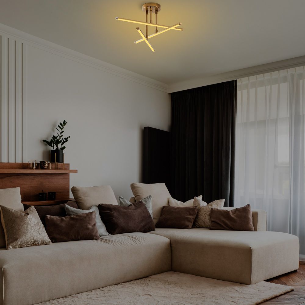 Luster Ledflower-13650 Gold slika 4