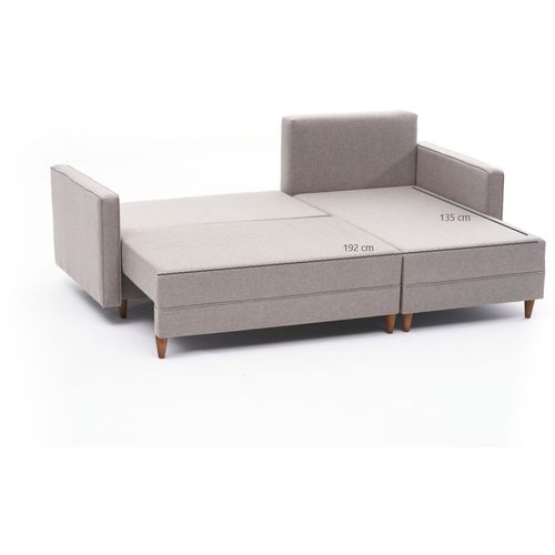 Atelier Del Sofa Kutna garnitura na razvlačenje AYDAM desna, krem, Aydam Right - Cream slika 8