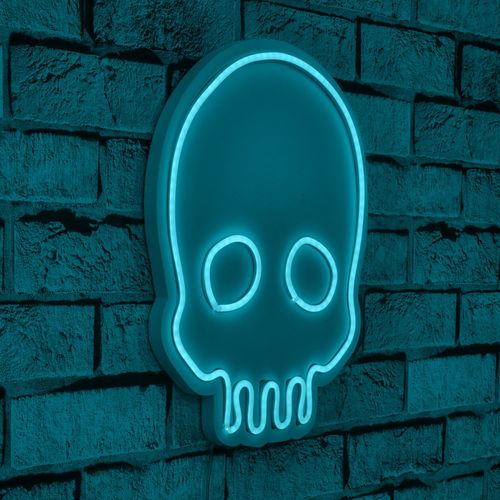 Wallity Ukrasna plastična LED rasvjeta, Skull - Blue slika 10