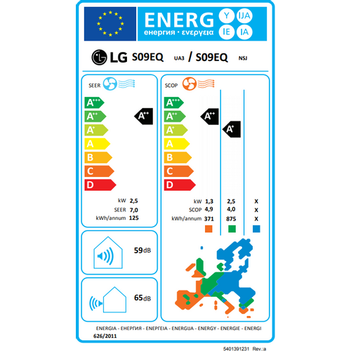 LG inverter klima uređaj S09EQ 2,5kW slika 15