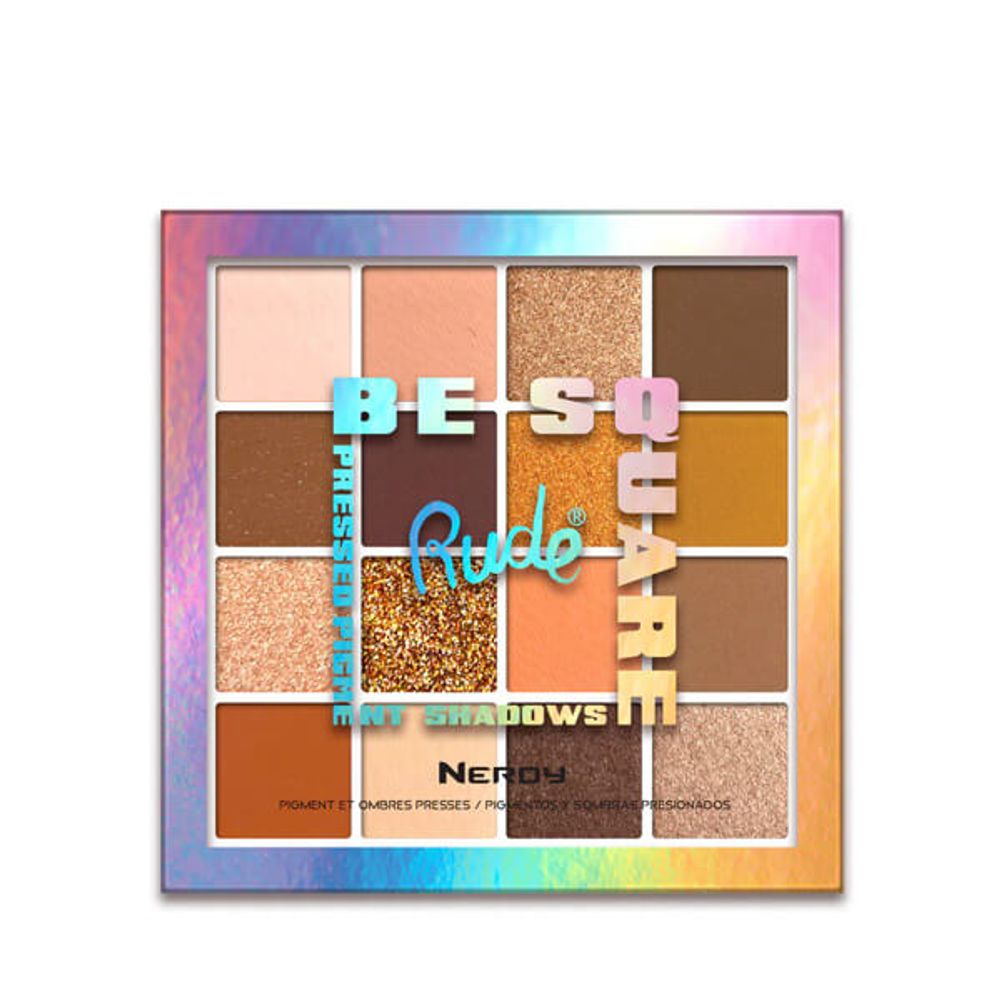 Rude Be Square paleta sjena za oči Nerdy slika 1