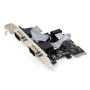 SPC-22 Gembird 2 serial port PCI-Express RS232 add-on card, with extra low-profile bracket A