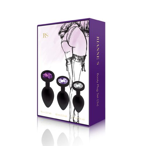 RS - Soiree - Booty Plug Original Set 3x Black slika 3