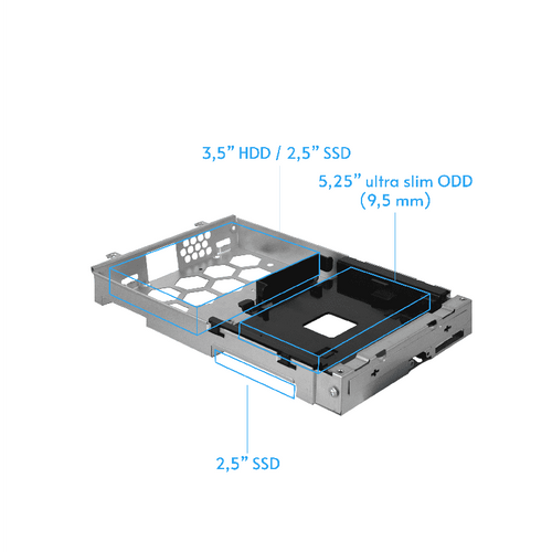 Chieftec kućište BE-10B-300 USB3 mATX, crna slika 8