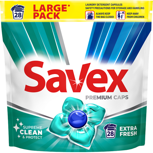 Savex kapsule za pranje veša Extra Fresh 28kom slika 1