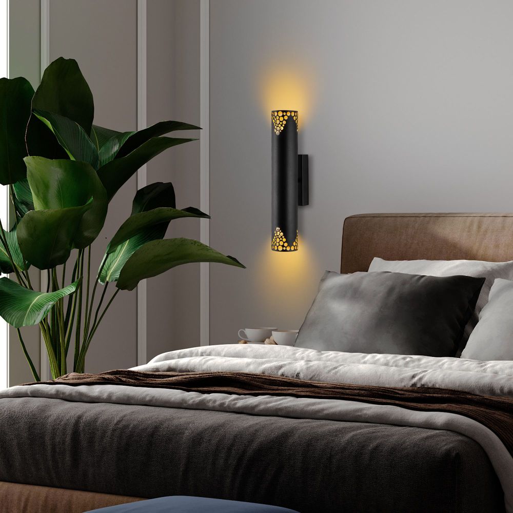 Zidna Lampa Halo - 15371, boje: Crna slika 1