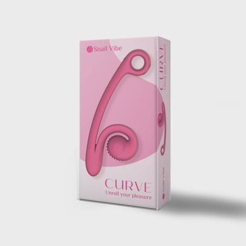 Snail Vibe Curve Duo Vibrator - Pink slika 5