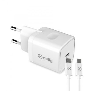 CELLY Kućni punjač ProPower TC1C20W sa USB-C kablom