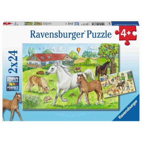 Ravensburger Puzzle Konji na Farmi 2x24 Komada slika 1