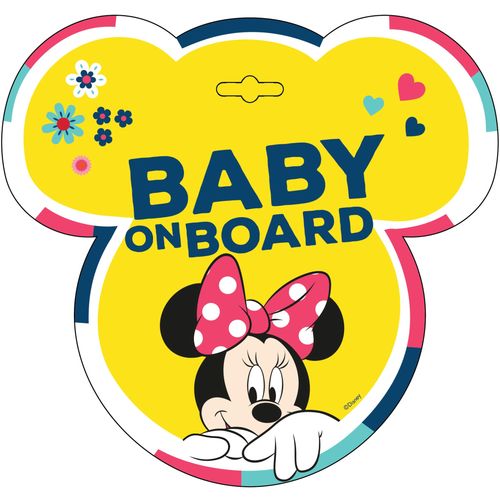 Znak Baby on board Minnie Mouse slika 1