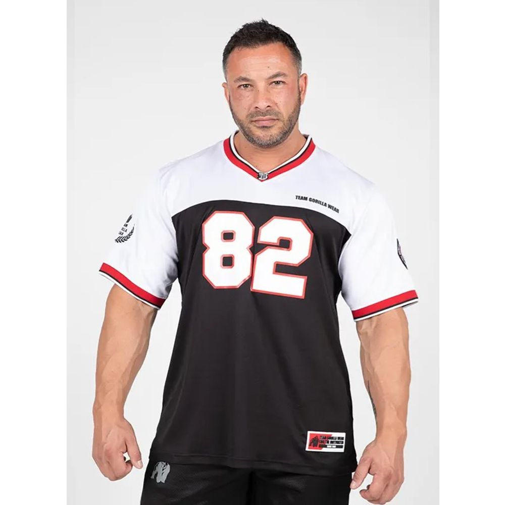 Gorilla Wear TRENTON Dres za američki fudbal, Crno/Bijeli slika 1
