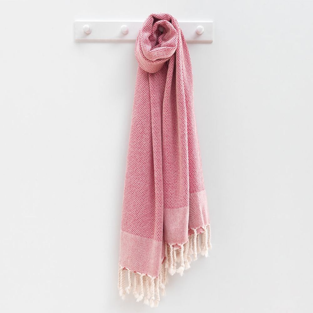 Retro - Crvena Fouta (Plažna Peškir) 90 x 175 cm slika 1