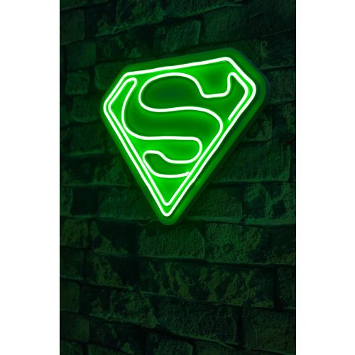 Wallity Ukrasna plastična LED rasvjeta, Superman - Green slika 9